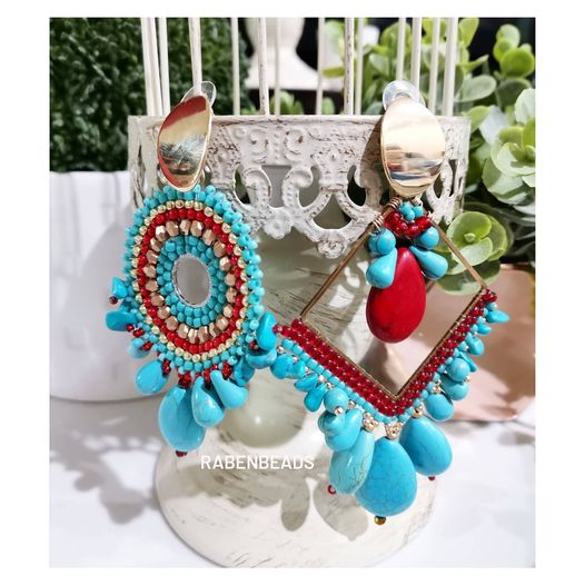 RB Mismatched Red&Blue Earrings