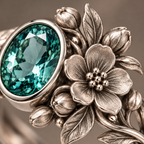 Emerald Blossom Ring