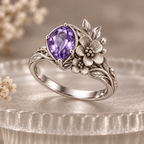 Violet Bloom Ring