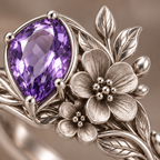 Violet Bloom Ring