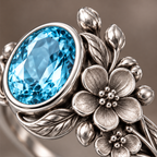 Azure Bloom Ring