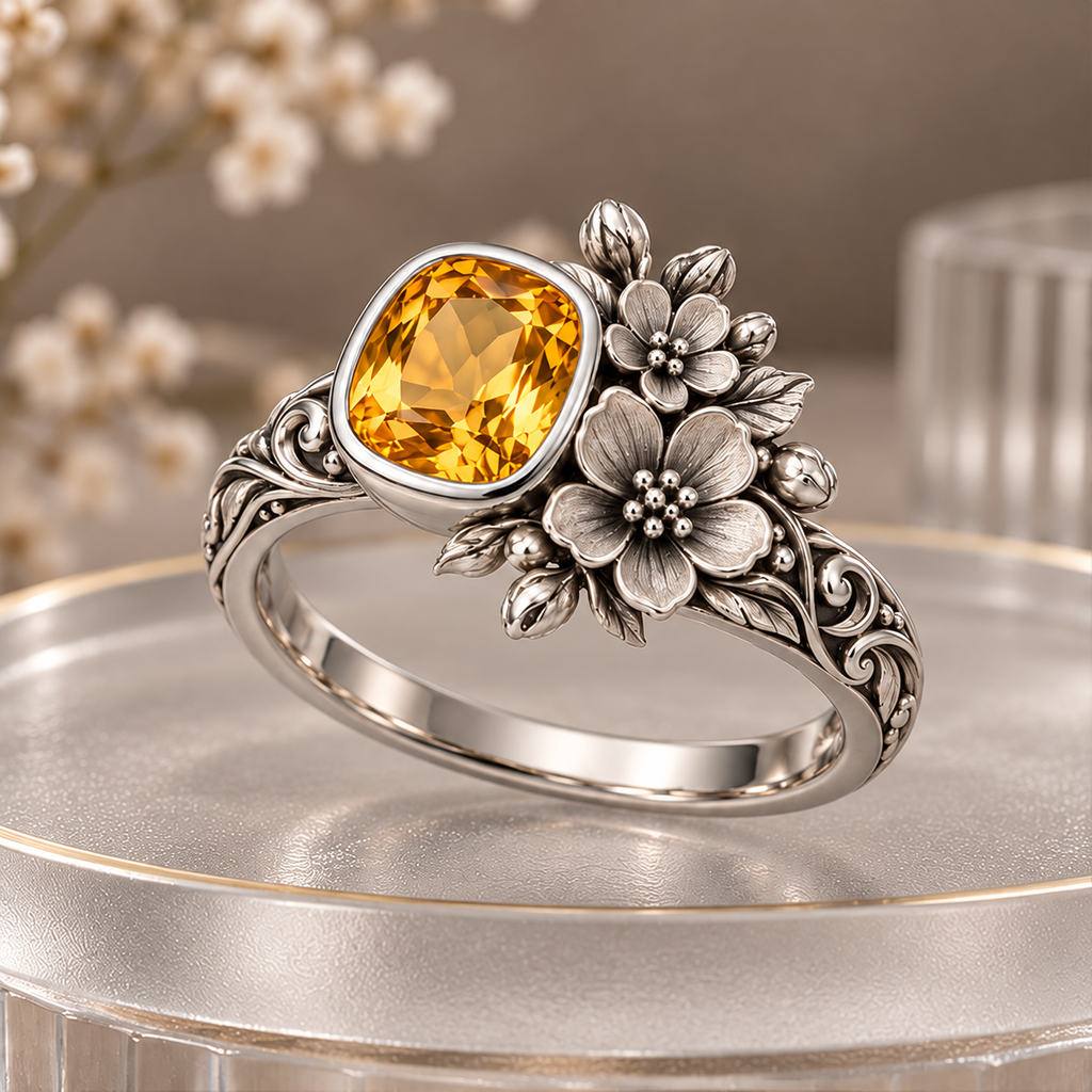 Golden Bloom Ring