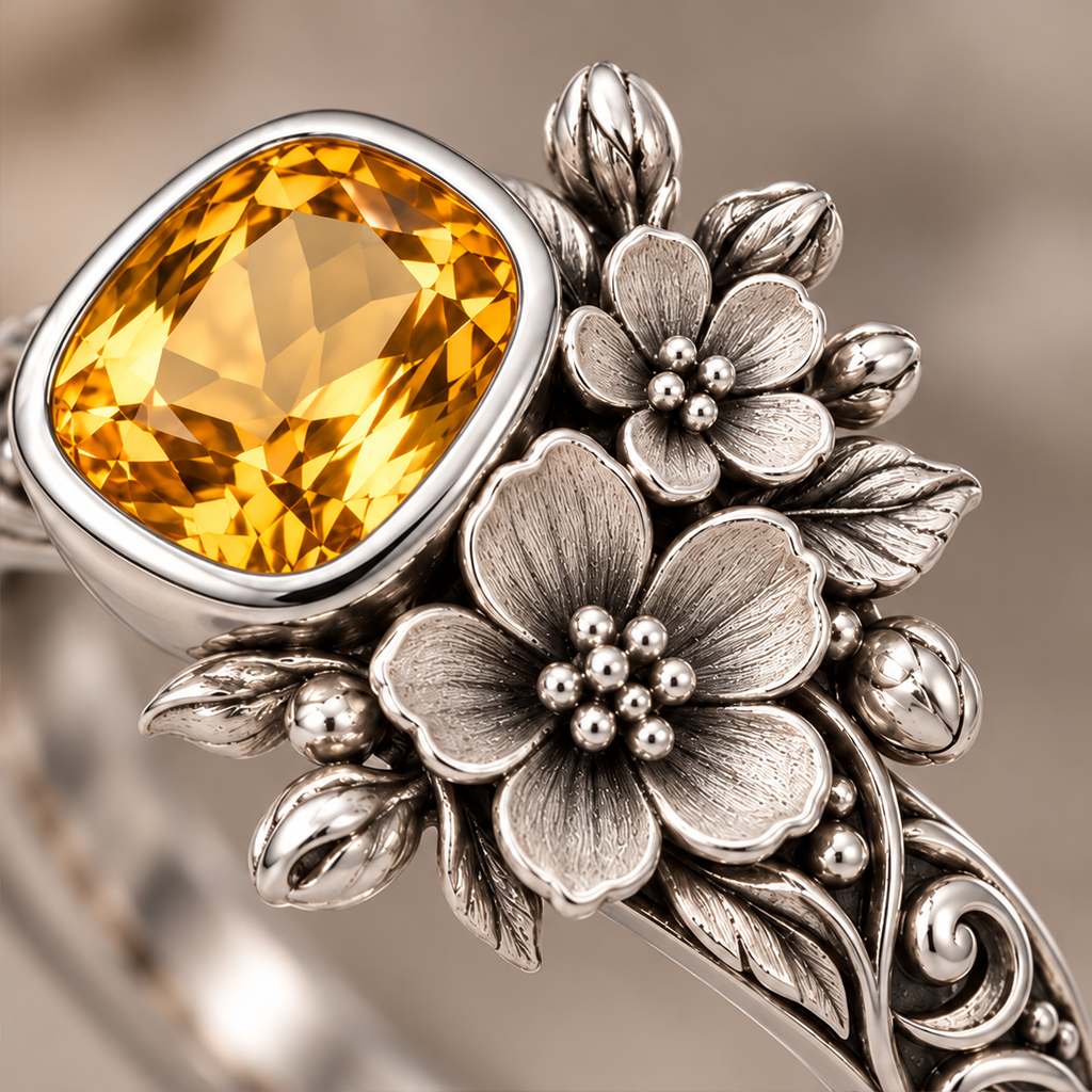 Golden Bloom Ring