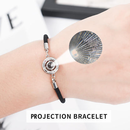 Time Projection 100 Languages“ I Love You ” Handmade Bracelet