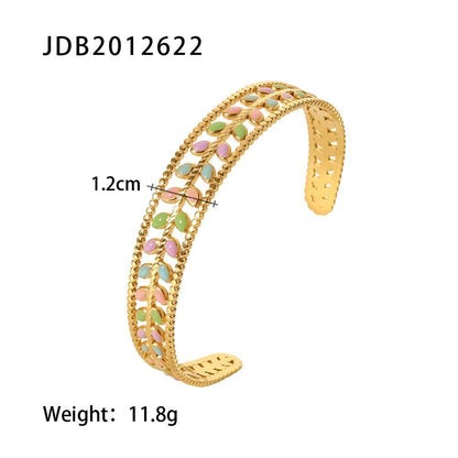 High Quality Stainless Steel Open Gold Bracelet