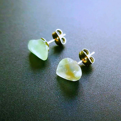 Natural Stone Ear Post Stud Earrings