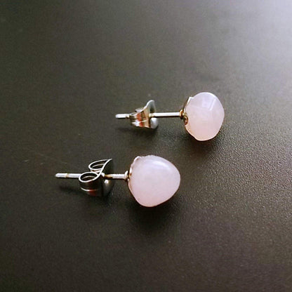 Natural Stone Ear Post Stud Earrings