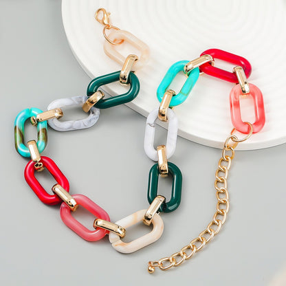 Women's Fashion Bohemia Chain Multicolour Necklace
