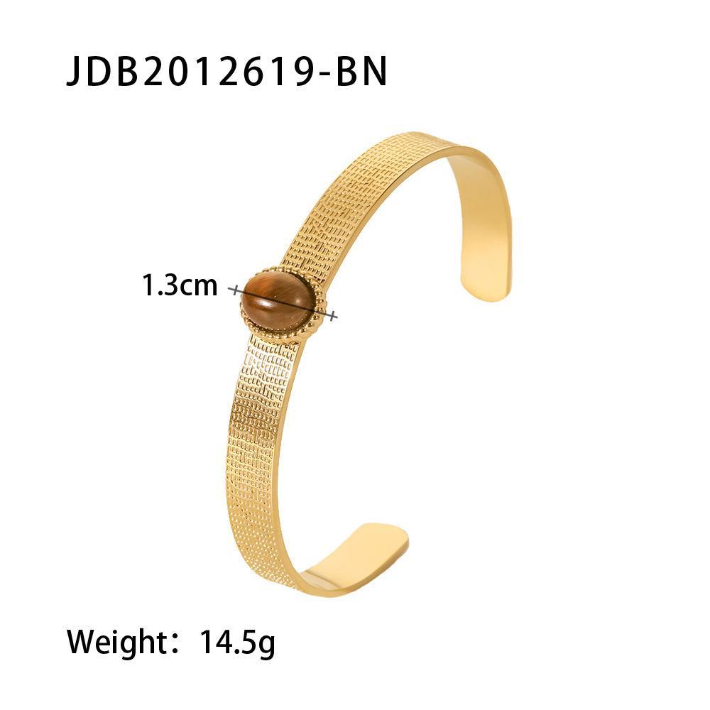 High Quality Stainless Steel Open Gold Bracelet