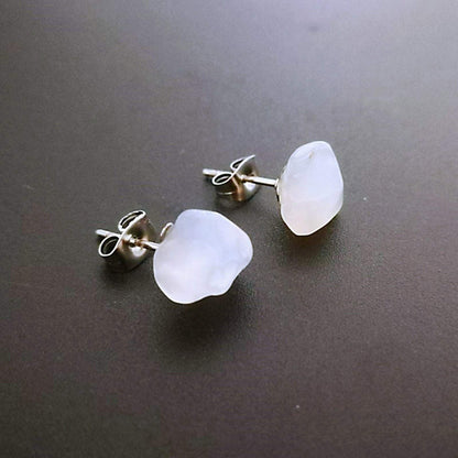 Natural Stone Ear Post Stud Earrings