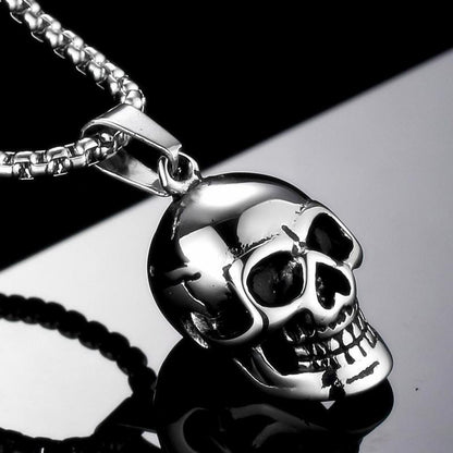 Men's Skull Necklace Punk Jewelry