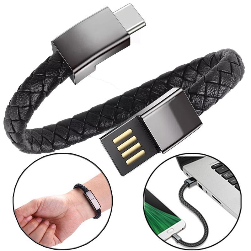 Portable Bracelet Wearable USB Wrist Data Cable Type C