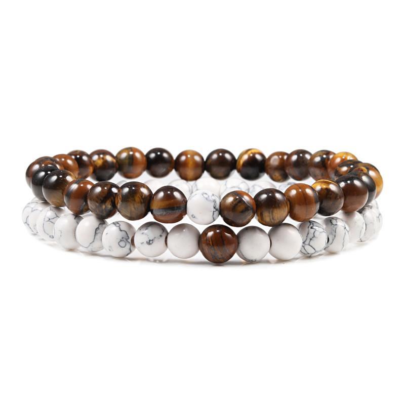 Natural Stone Lava Beaded Yoga Bracelets