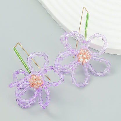 Fashion Acrylic Floral Earrings