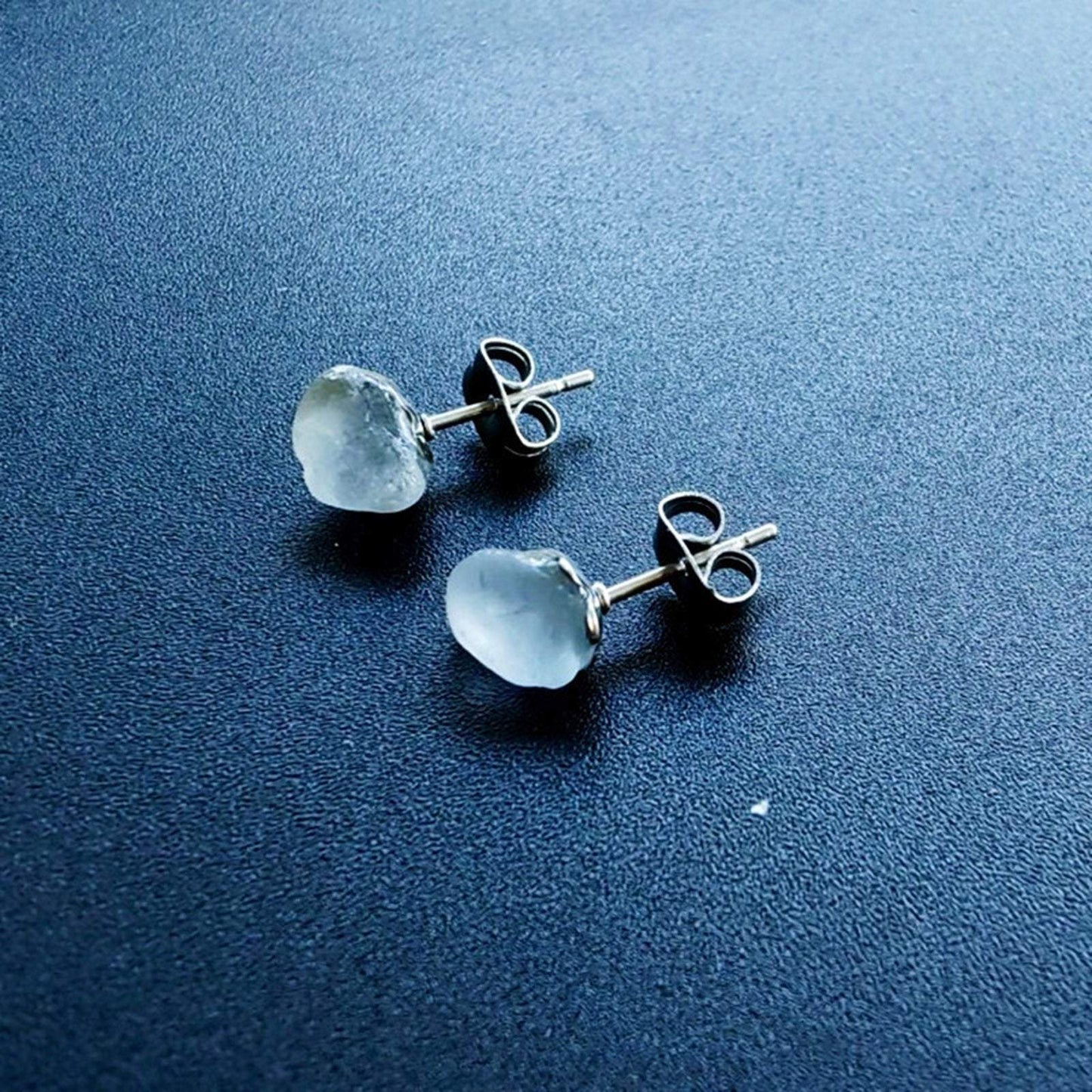 Natural Stone Ear Post Stud Earrings