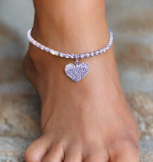 Rhinestone Anklets For Women