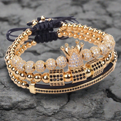 Hip Hop Cubic Micro Pave CZ Charm Bracelets