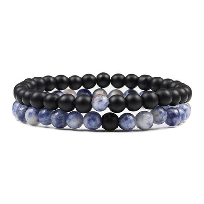 Natural Stone Lava Beaded Yoga Bracelets