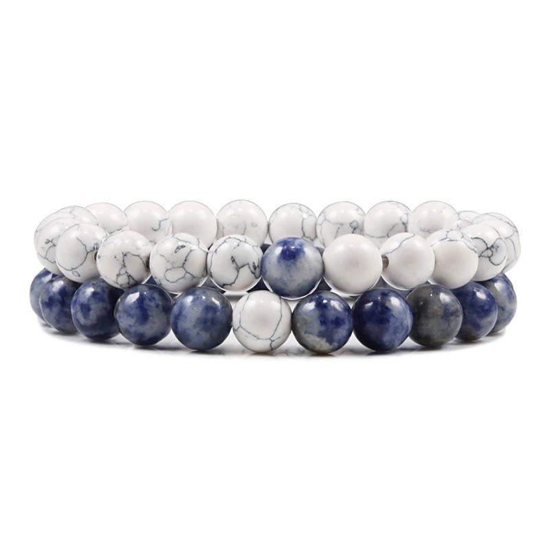 Natural Stone Lava Beaded Yoga Bracelets