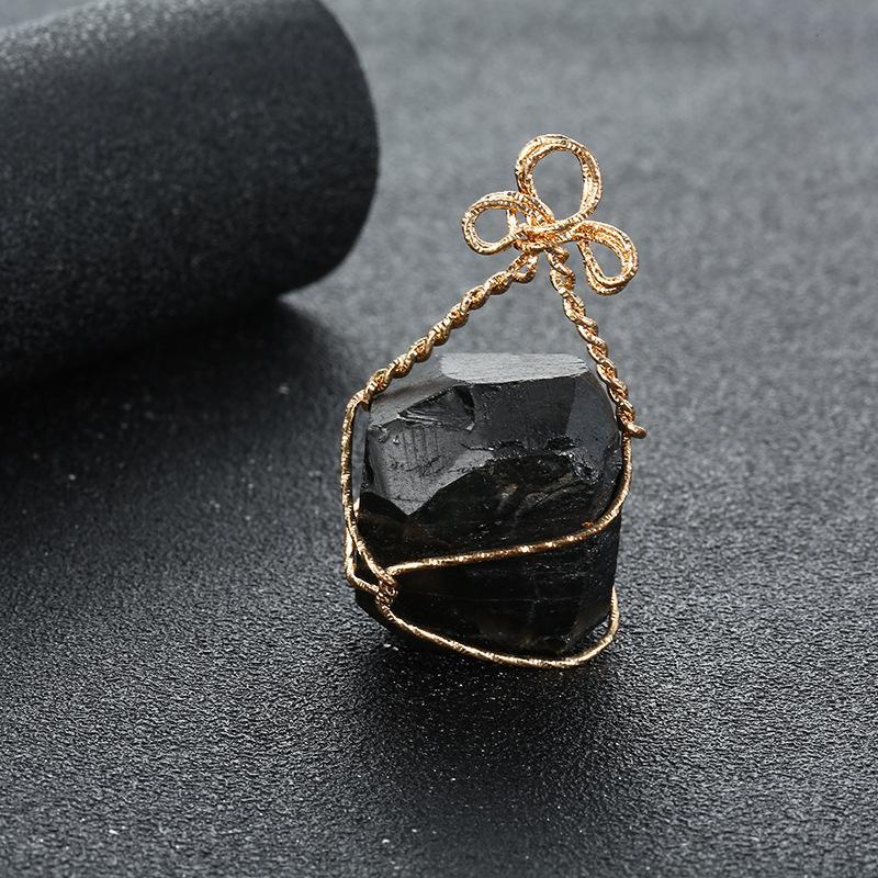 Natural Raw Irregular Stone Handmade Crystal Pendant