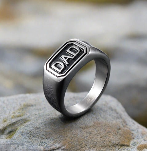 Stainless Steel DAD Ring For Father's day